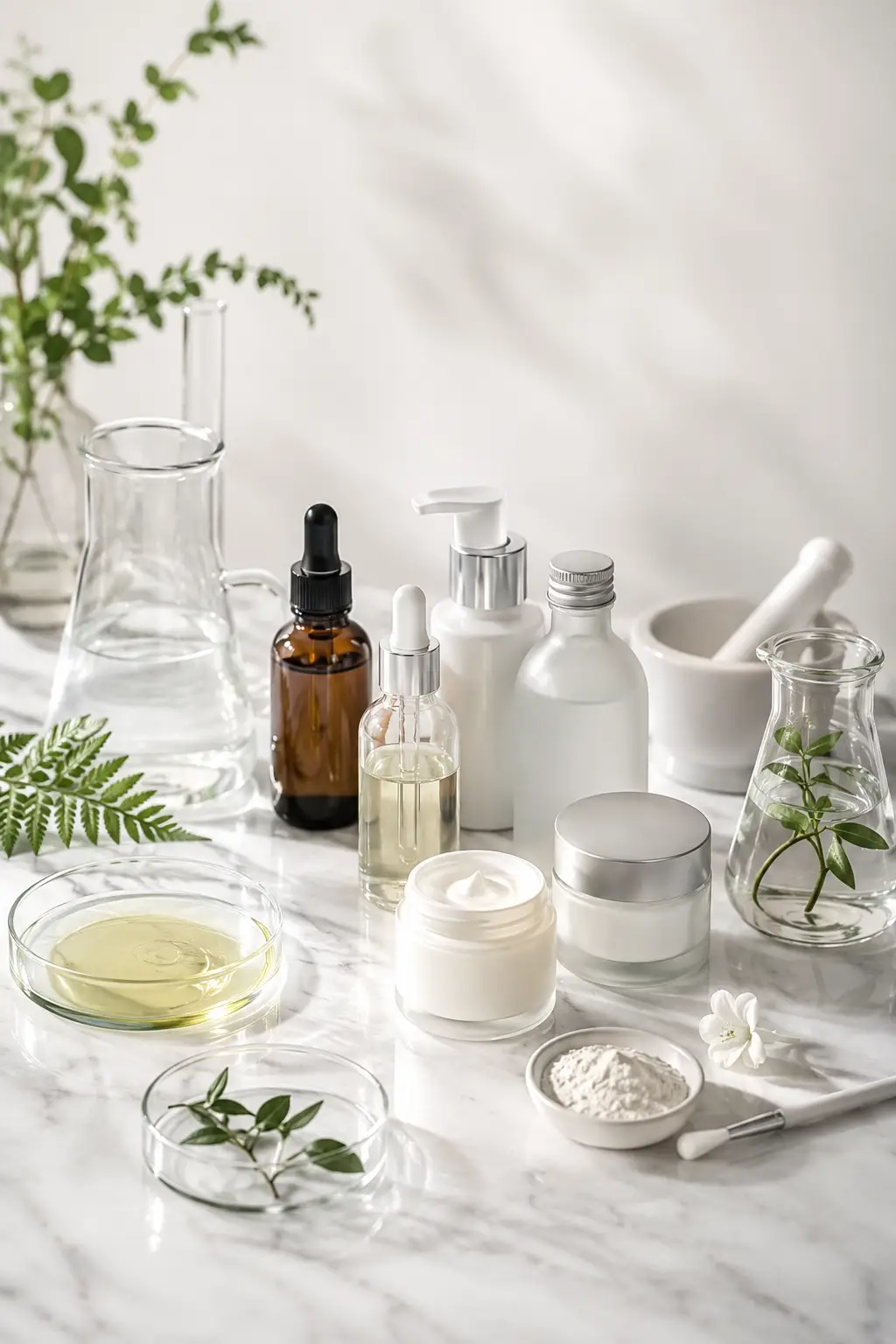 Professional skin care ingredients used in esthetic treatments
