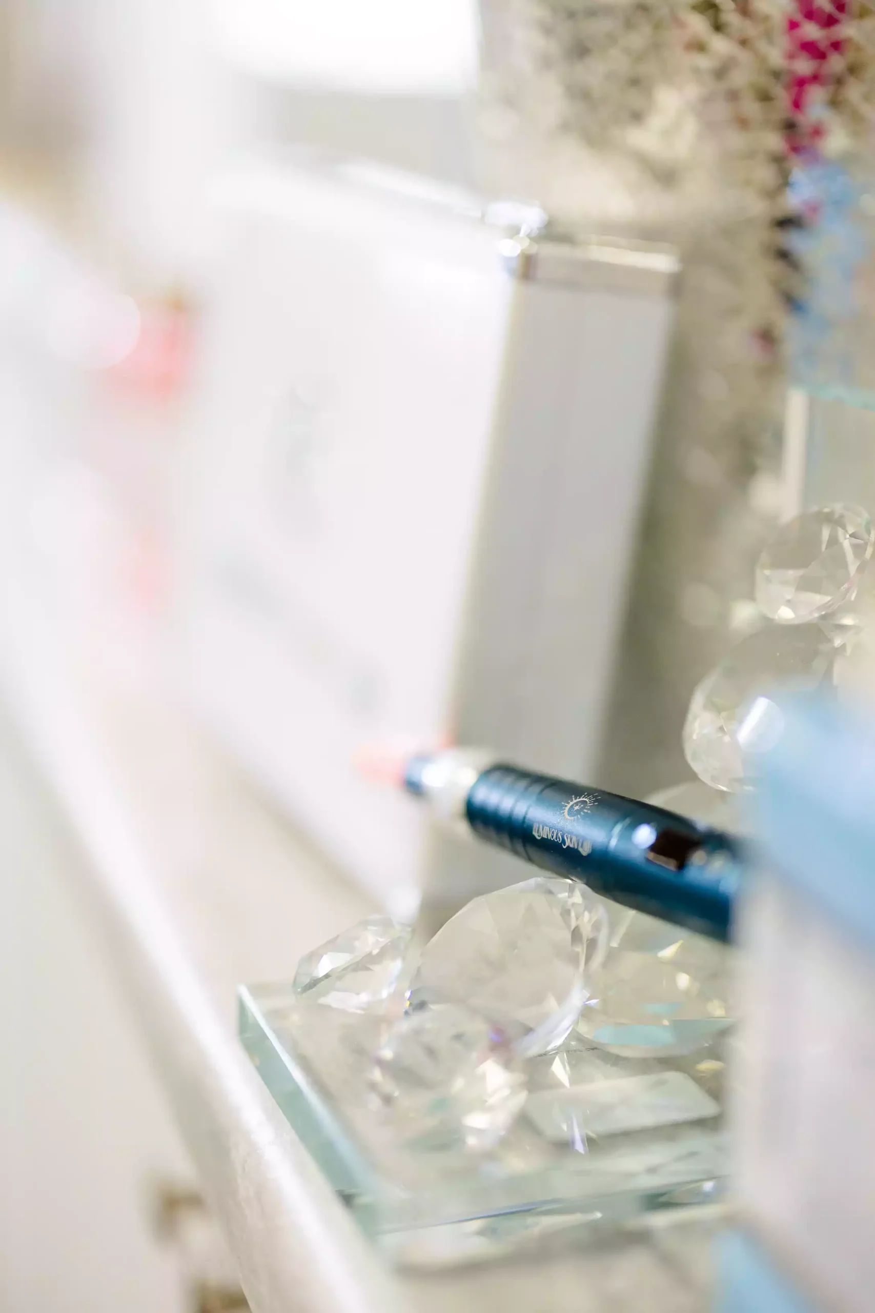 Professional serums and ingredients used with nano-infusion and microneedling for skin hydration and repair